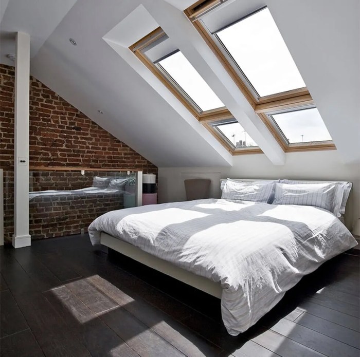 Small loft bedroom design