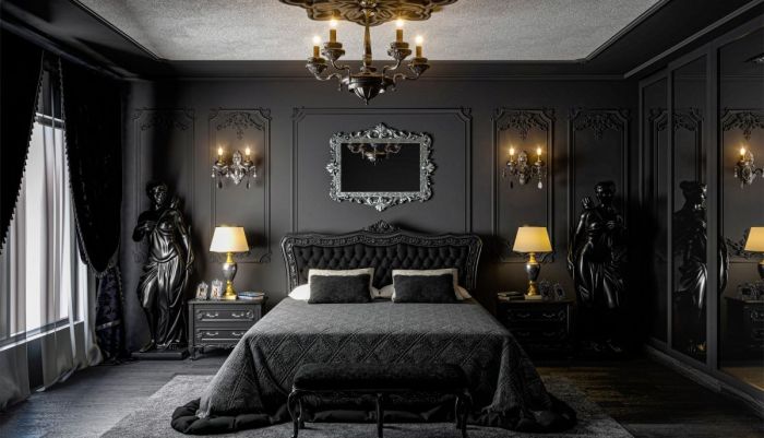 Gothic bedroom design ideas