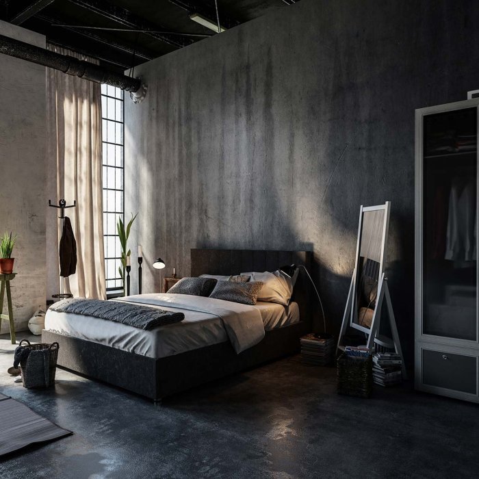 Industrial bedroom style ideas essential guide visualizer denis deco mix