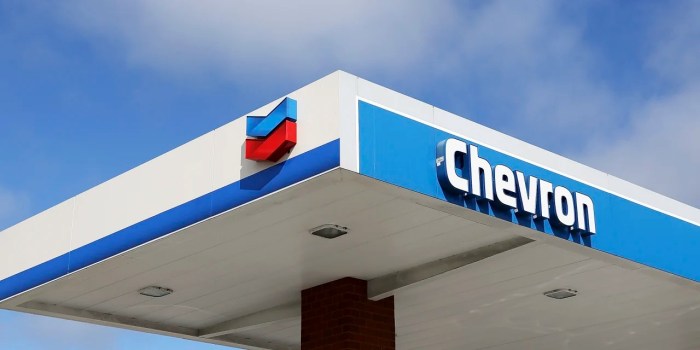 Chevron price stock